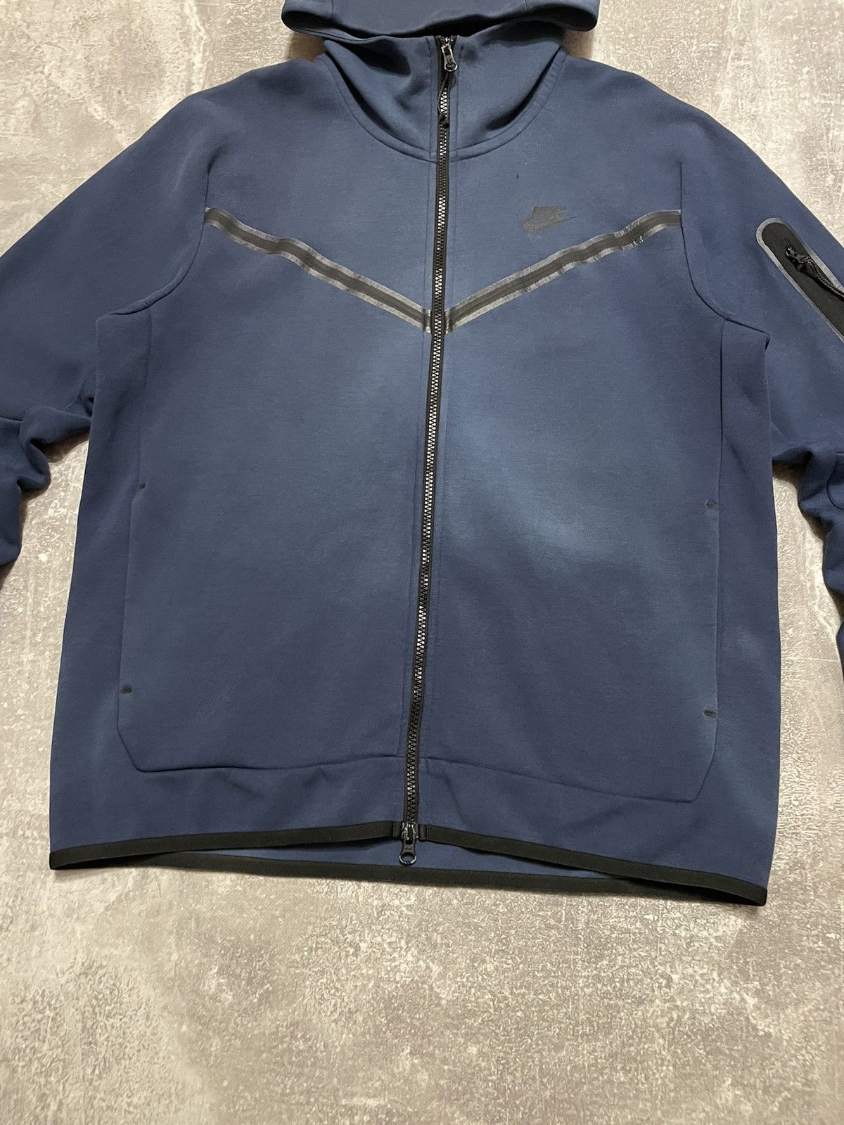 Nike Vintage Nike Tech Fleece Zip-Up Hoodie Drill Size US L / EU 52-54 / 3 - 3 Thumbnail