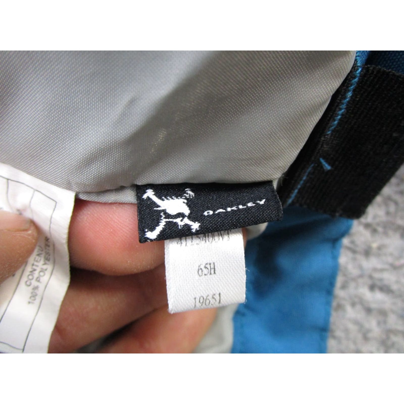 Oakley Oakley Winter Blue Hooded Loose Fit Full Zip Jacket Men's XL Size Blue Logo Pattern Sports Hooded Jacket Mens XL Size US XL / EU 56 / 4 - 5 Thumbnail