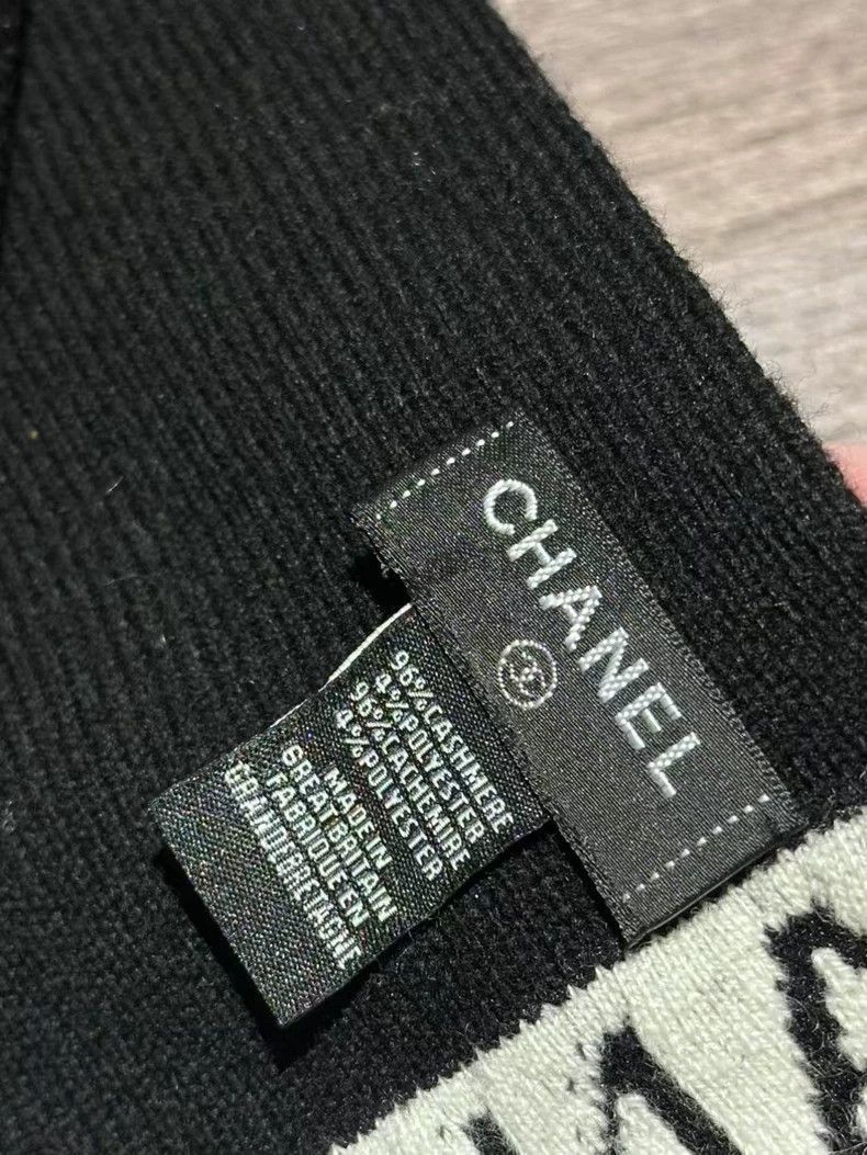 Chanel Chanel Cashmere Scarf with Logo Design -2505 Size ONE SIZE - 5 Thumbnail