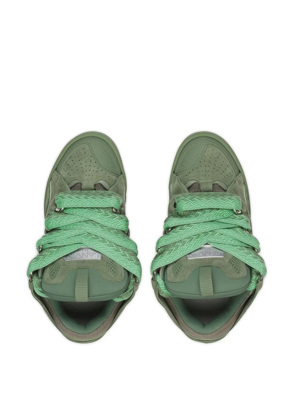 Lanvin oc11z0426 Curb Sneakers in Green Size US 8 / EU 41 - 3 Thumbnail