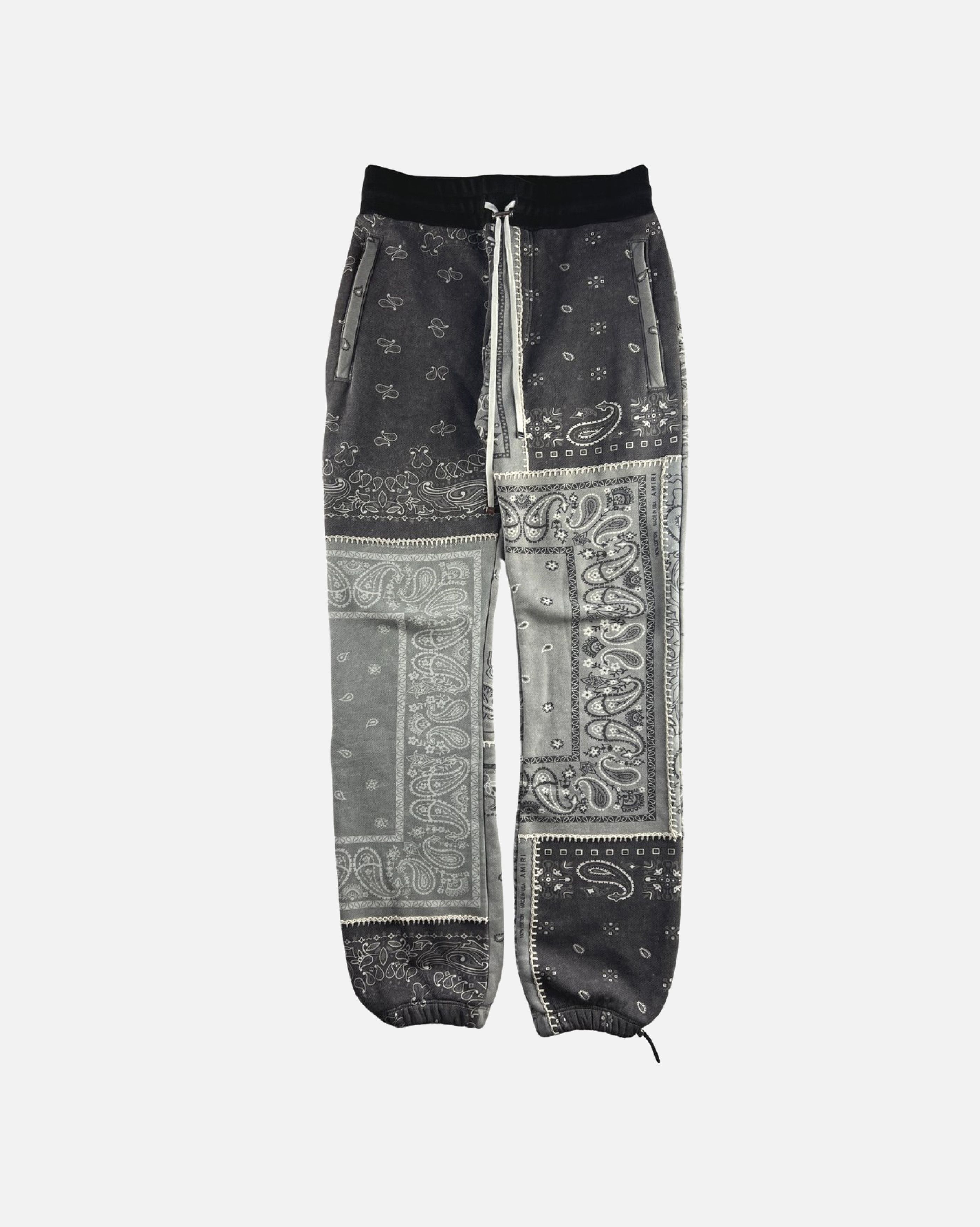 Amiri Amiri Grey Bandana Reconstruct Sweatpants Size US 28 / EU 44 - 1 Thumbnail