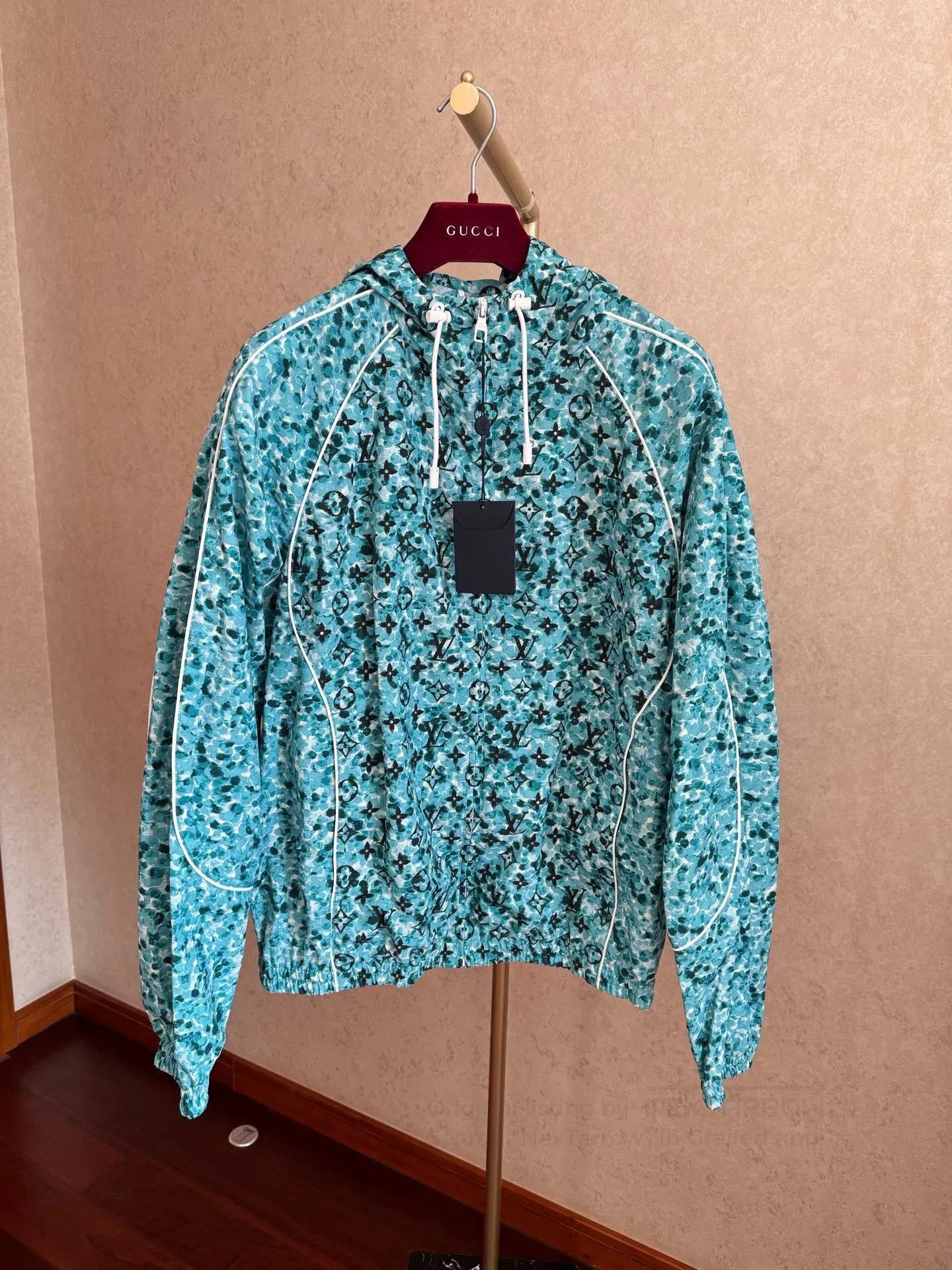 Louis Vuitton LV Men's Full Logo Jacket. Size US M / EU 48-50 / 2 - 1 Thumbnail