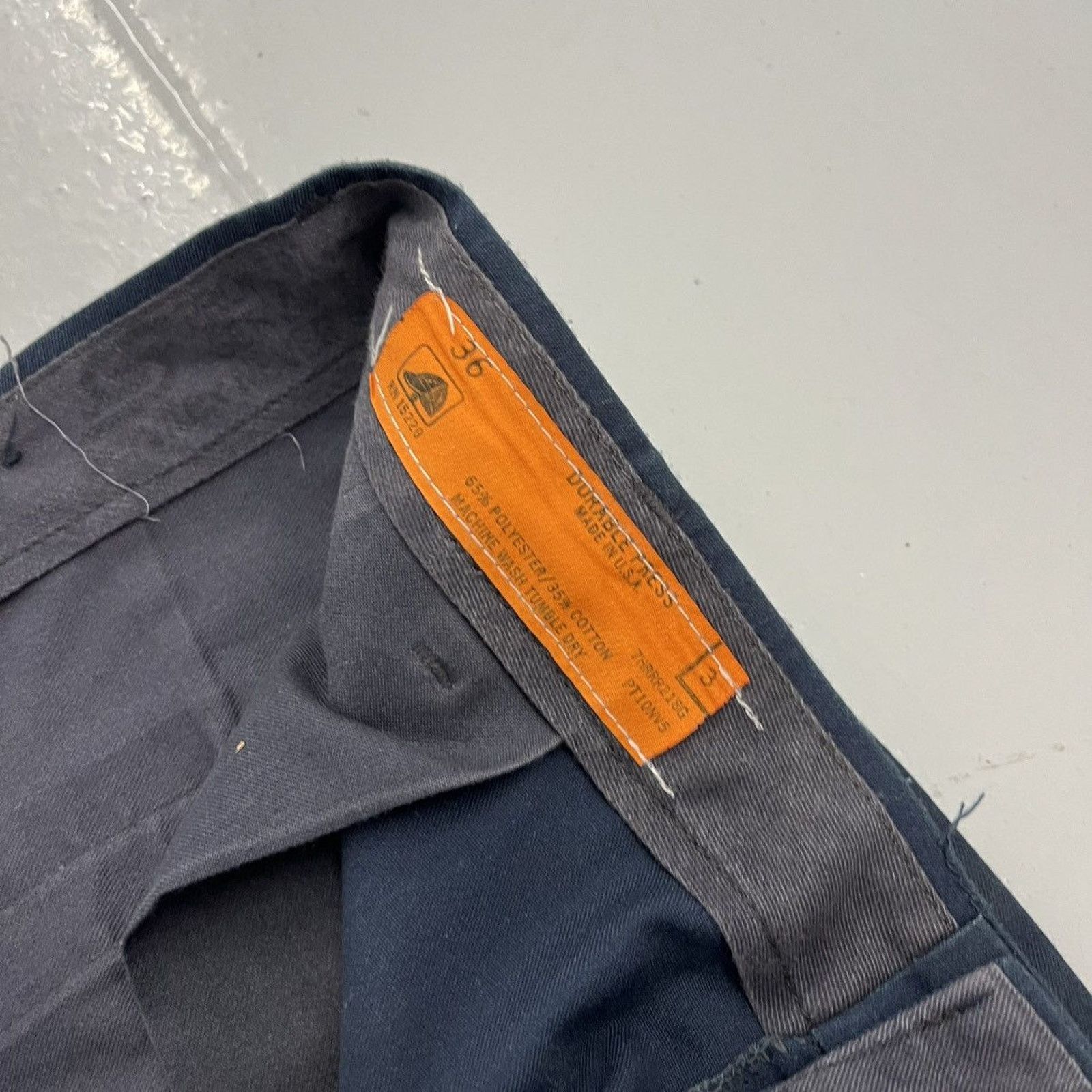 Other Vintage 70s Red Kap Navy Canvas Workwear Chinos 36x30 Size US 36 / EU 52 - 5 Thumbnail
