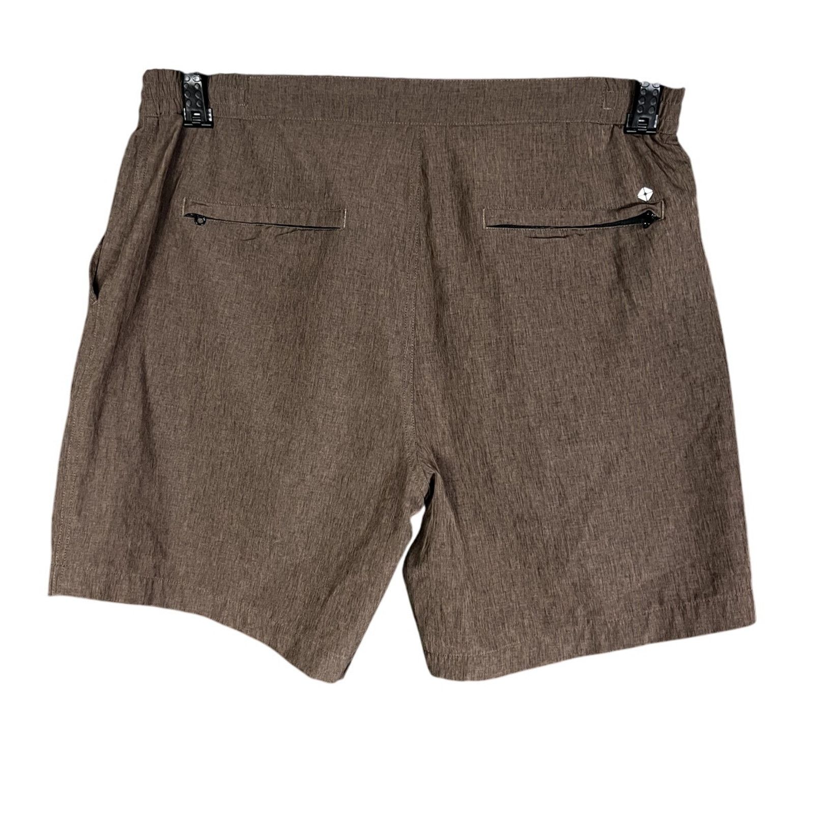 Other Thousand Miles Men Large Brown 7" Flat Front Athletic Shorts Size US 34 / EU 50 - 2 Thumbnail