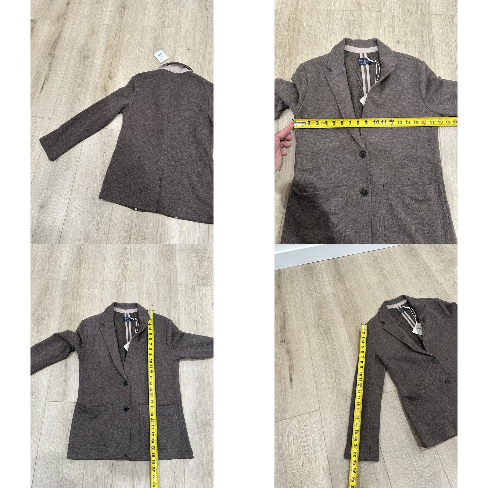 Faherty NWT Faherty Inlet Knit Blazer Sweater Deep Brown Heather Women's Small Size S / US 4 / IT 40 - 9 Thumbnail