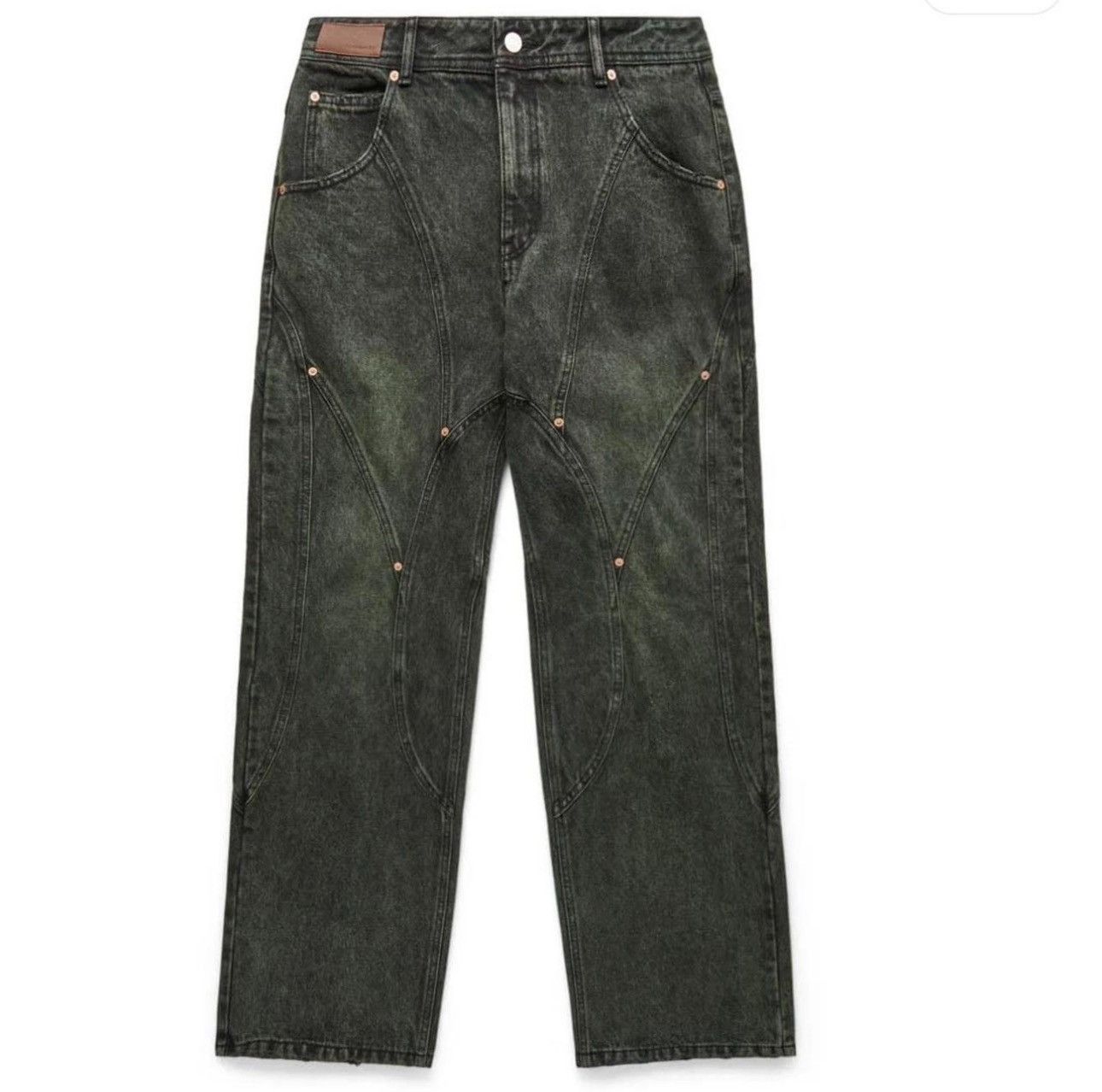 ANDERSON BELL ブラック Brickジーンズ Brick Curve Panel Wide Jeans in Black – SVRN