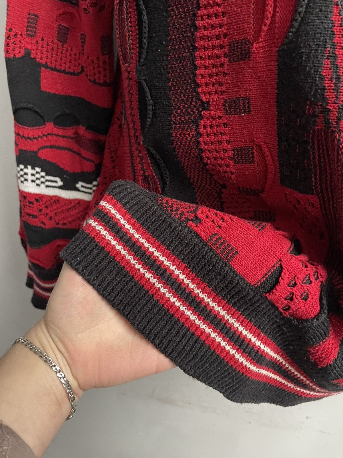 Carlo Colucci Rare cable knitted Australian coogi style sweater y2k Size US M / EU 48-50 / 2 - 6 Thumbnail