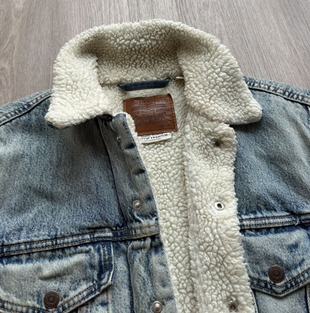 Levi's Vintage Levis Sherpa Denim Jacket Size M / US 6-8 / IT 42-44 - 5 Thumbnail