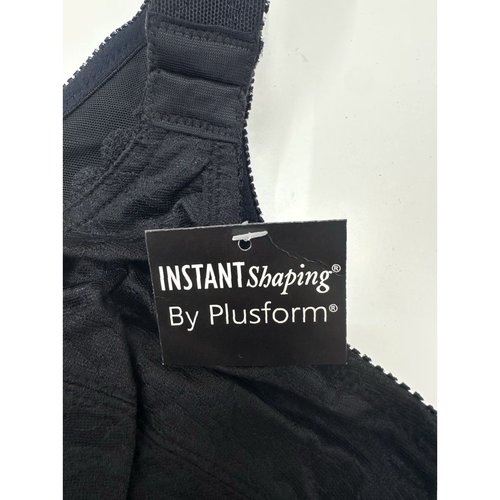 Vintage Plusform Instant Shaping Bra 42D Front Closure No Wire Black NWTs 1628 Womens Adjustable Strap Size ONE SIZE - 4 Thumbnail