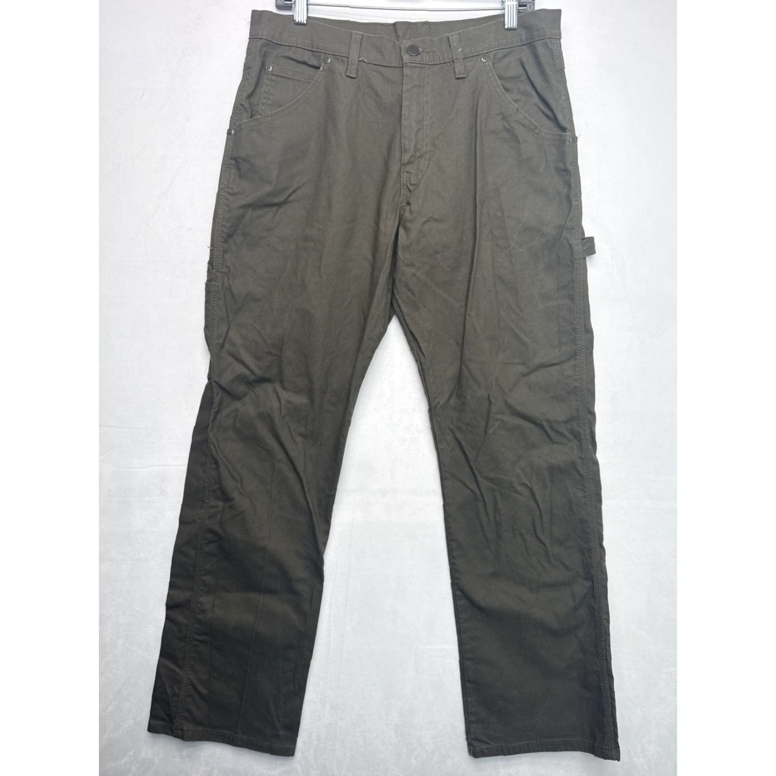 Dickies Dickies Denim Carpenter Pants Olive Green Men’s 32x32 Relaxed Fit Size US 32 / EU 48 - 3 Thumbnail