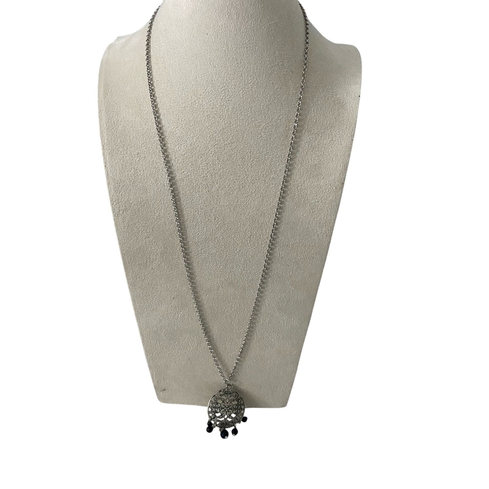 Other Long chain necklace with Upcycled pendant Size ONE SIZE - 1 Thumbnail