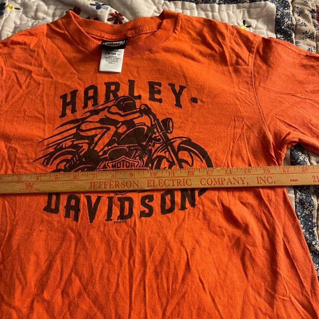 Harley Davidson Harley-Davidson Bold Orange Graphic Tee size L Size US L / EU 52-54 / 3 - 4 Thumbnail