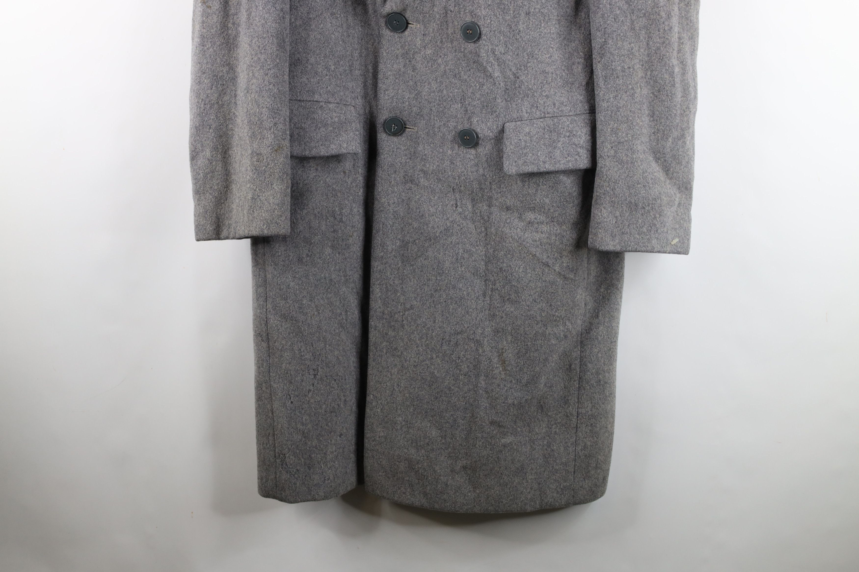 Vintage Vintage 50s 60s Rockabilly Breasted Trench Coat Jacket Size US L / EU 52-54 / 3 - 3 Thumbnail