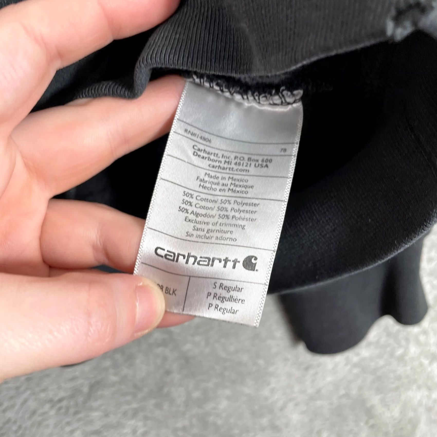 Carhartt Carhartt Hoodie Mens Small Black R&D Pipeline Construction Sleeve Logo Workwear Size US S / EU 44-46 / 1 - 6 Thumbnail