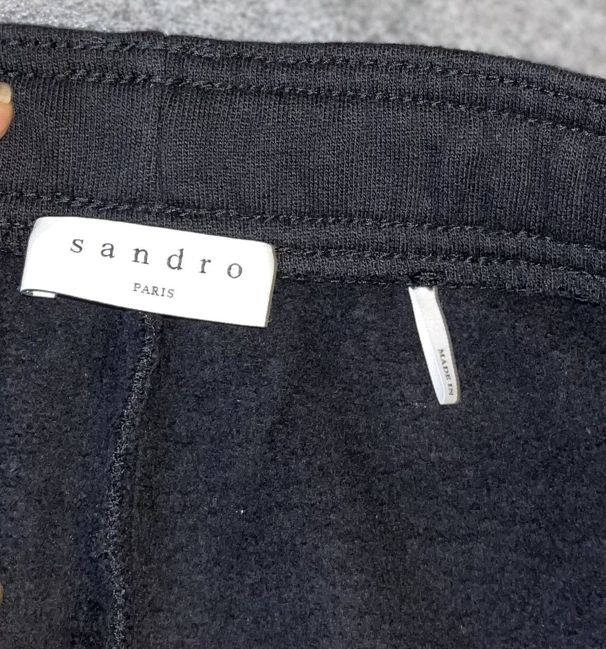 Sandro Sandro Paris Black Logo Joggers NWT Size S Essentiels Size US 31 - 6 Thumbnail