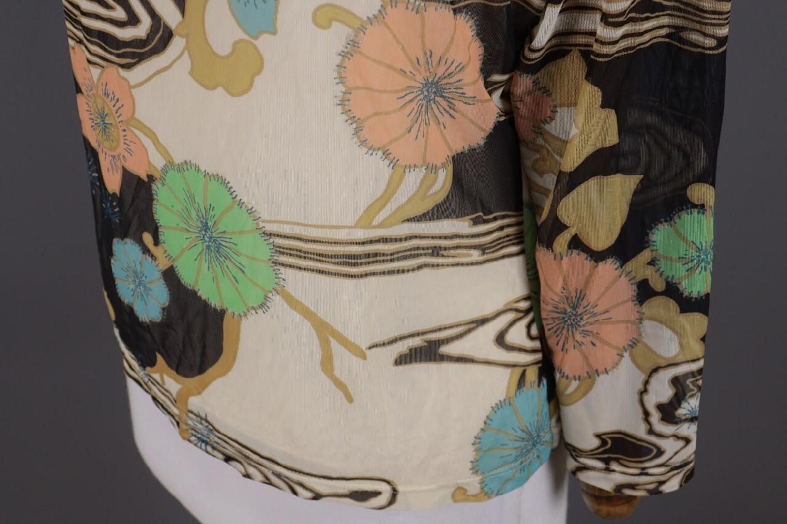 Polo Ralph Lauren Laurel Multicolor Mesh Floral Summer Long Sleeve Top Shirt Size M / US 6-8 / IT 42-44 - 10 Thumbnail