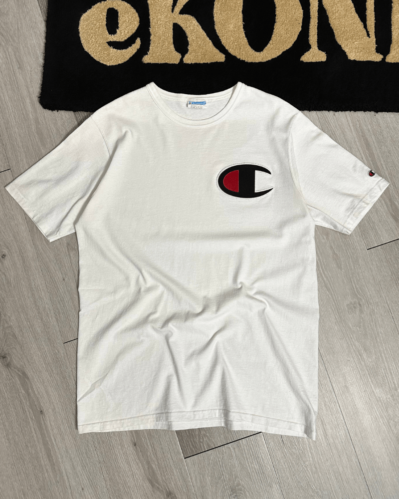 Champion × Vintage Champion Big Logo Men's White T-Shirt - Size XL Size US XL / EU 56 / 4 - 1 Thumbnail
