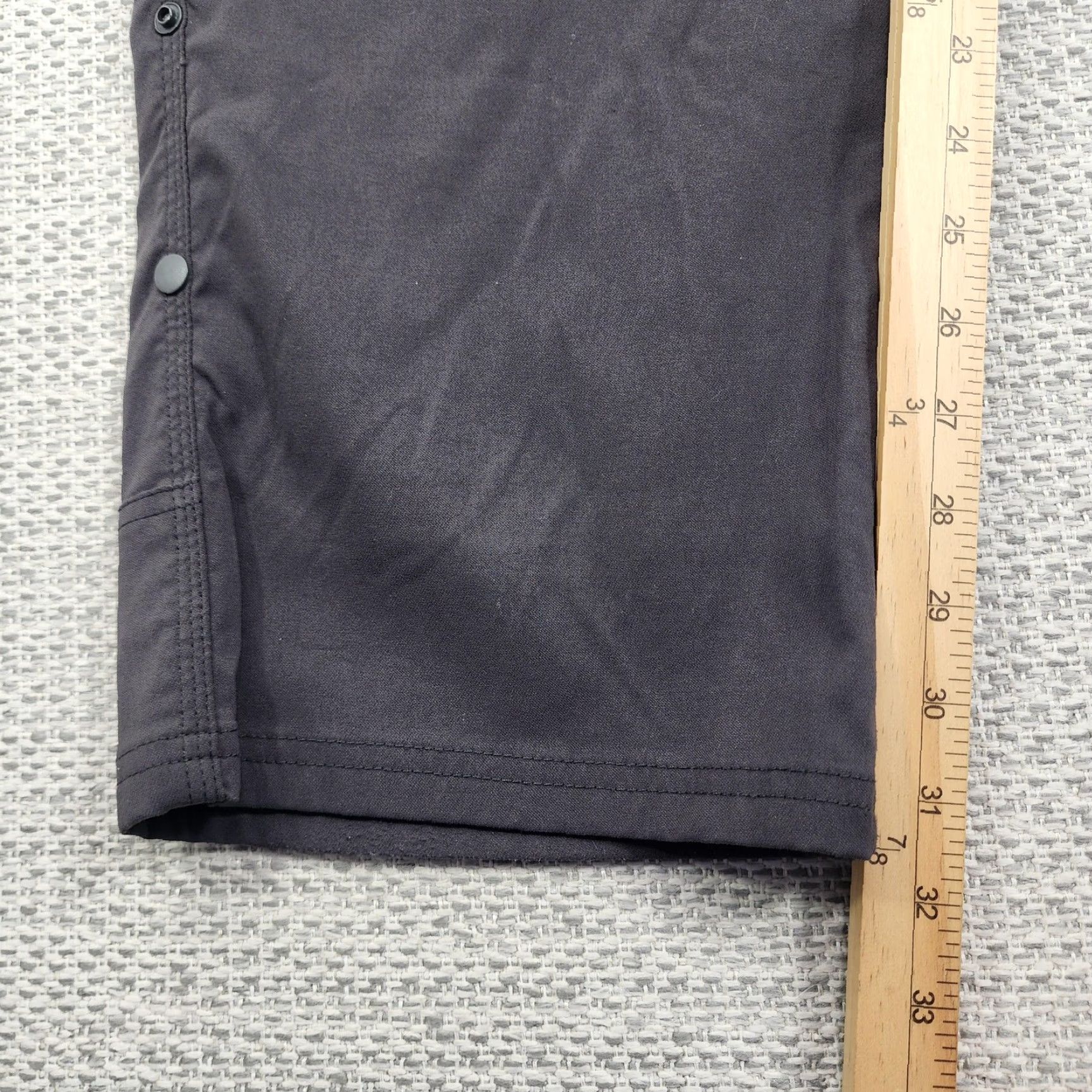 Prana prAna Pants Mens 36x32 Gray Cargo Hiking Outdoor Performance Snap Hem Travel Size US 36 / EU 52 - 7 Thumbnail