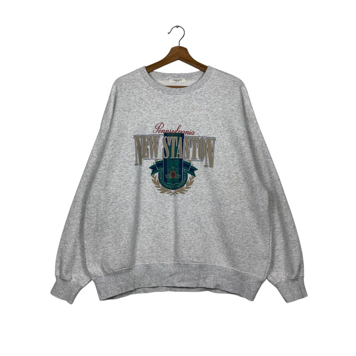 Japanese Brand NEW STANTON UNIVERSITY Crewneck Sweatshirt #2844-C128 Size US L / EU 52-54 / 3 - 1 Thumbnail