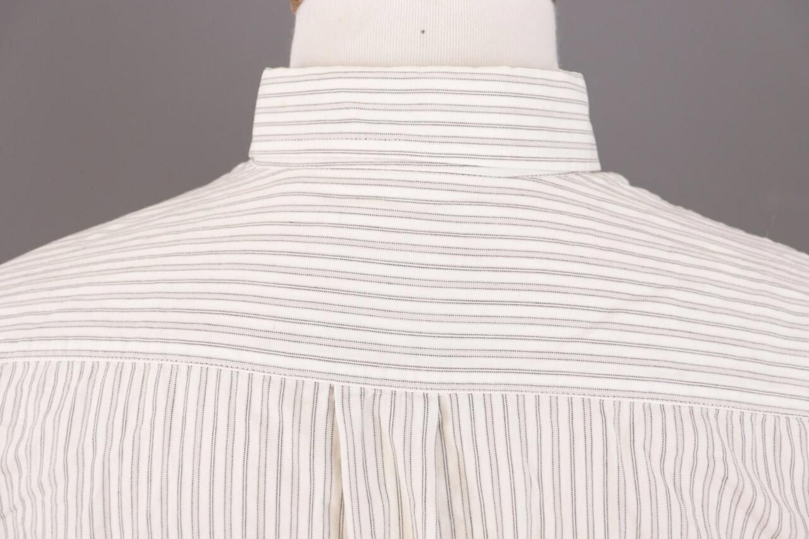Romeo Gigli Romeo Gigli Milano White Pinstripe Down Shirt Size 40 / 15 Size US M / EU 48-50 / 2 - 12 Thumbnail
