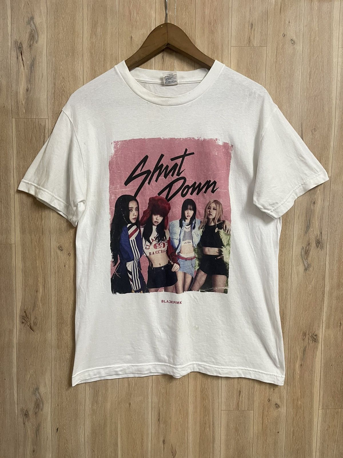 Rap Tees Rare BlackPink Shut Down K-Pop Tee M Lalisa Rose Kim Jisoo Size US M / EU 48-50 / 2 - 1 Thumbnail