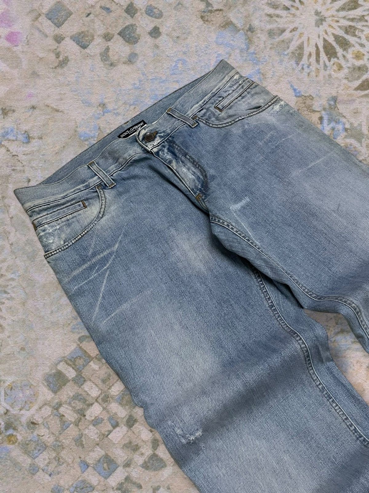 Dolce & Gabbana Vintage Authentic Designer Dolce & Gabbana Distressed Denim Size US 36 / EU 52 - 7 Thumbnail