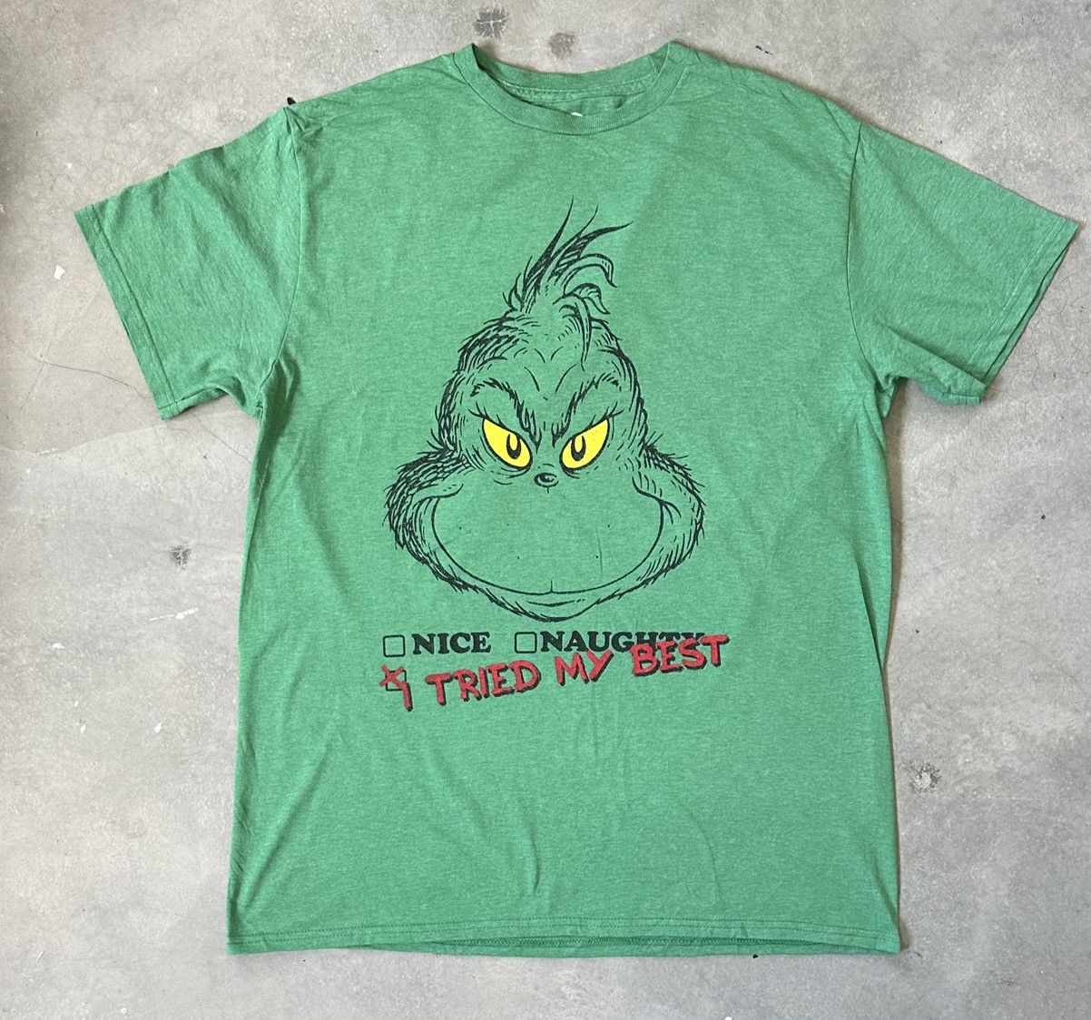 Vintage GRINCH DR SEUSS GROW YOUR HEAT TEE Size US M / EU 48-50 / 2 - 1 Thumbnail