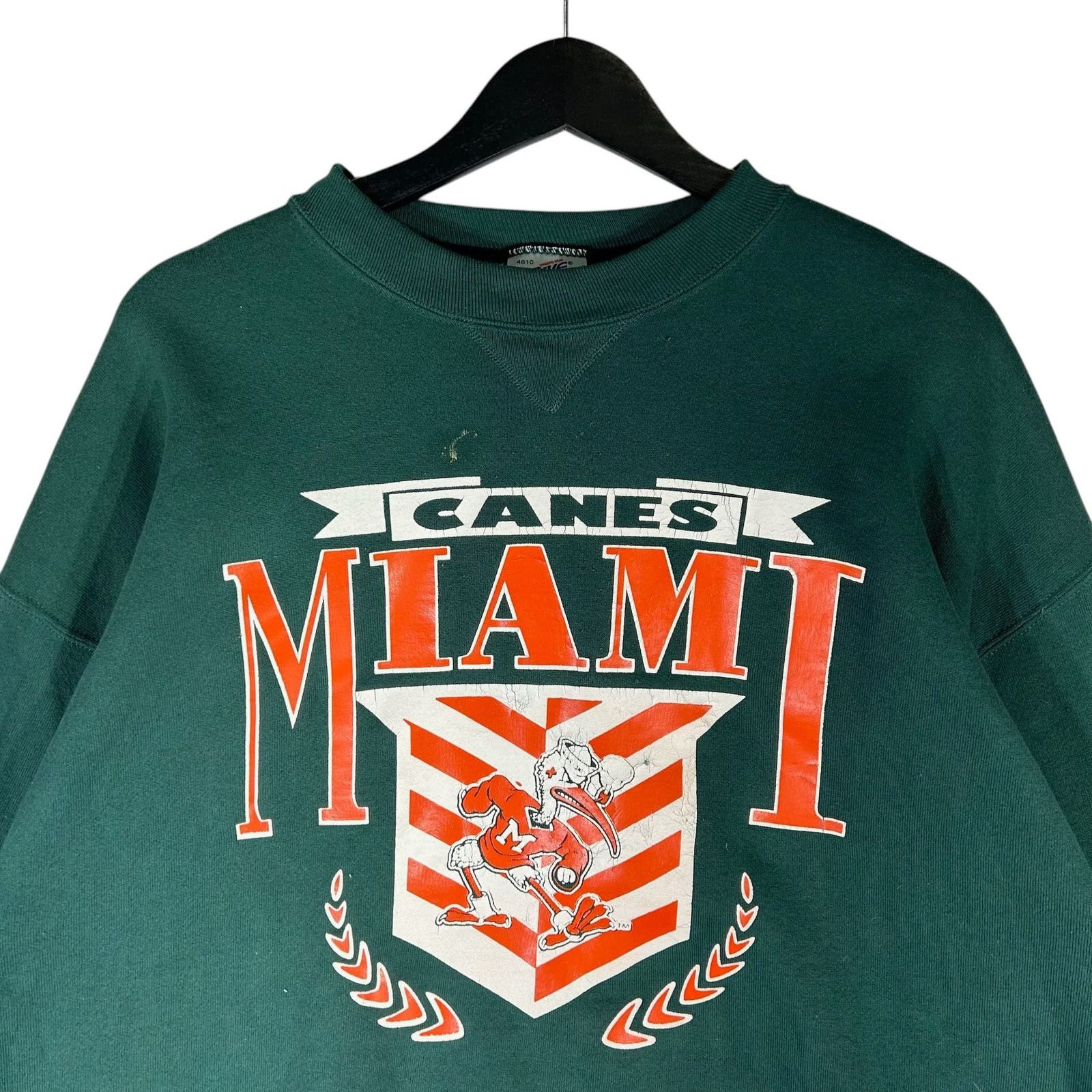 Vintage Vintage University of Miami Hurricanes Spellout Crewneck Size US XXL / EU 58 / 5 - 2 Thumbnail