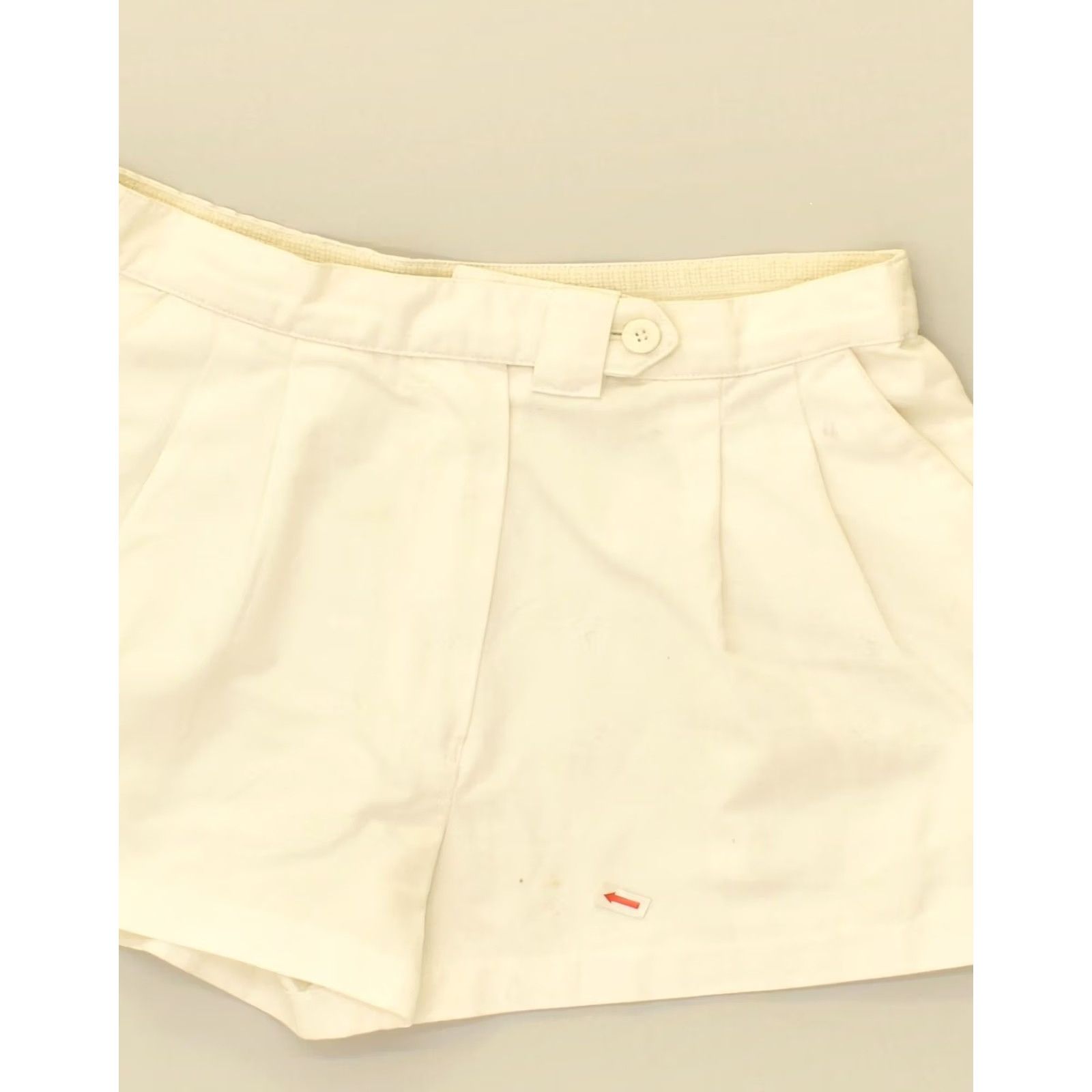 Vintage BELFE Womens Chino Shorts UK 14 Medium W28 White Size 36" / US 14 / IT 50 - 3 Thumbnail