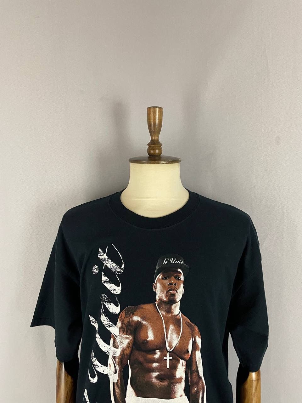 50 Cent 50 Cent Tee T Shirt Vintage Black 1990s Size US XL / EU 56 / 4 - 2 Thumbnail