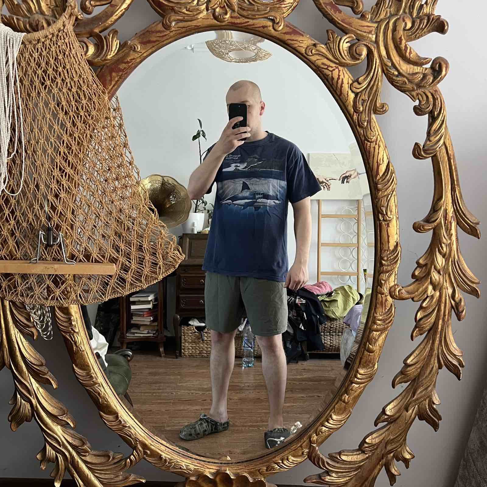 Vintage VINTAGE Hanes Shark Ocean Print T Shirt Mens USA Shirt Sz L Size US L / EU 52-54 / 3 - 3 Thumbnail