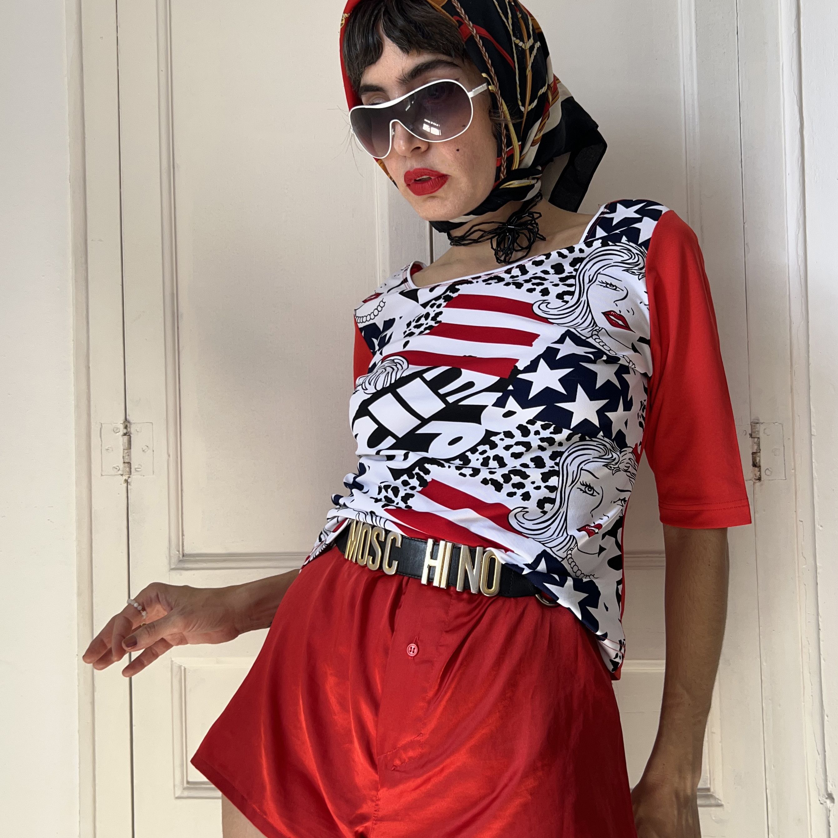 Vintage Vintage Y2K Patriotic Comic Pop Art Shirt Size XL / US 12-14 / IT 48-50 - 1 Thumbnail