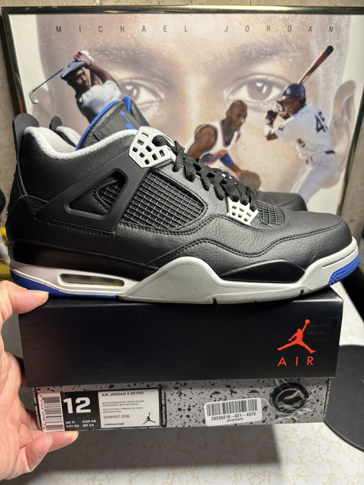 Jordan Brand Air Jordan 4 Retro alternate motorsport Size US 12 / EU 45 - 1 Thumbnail