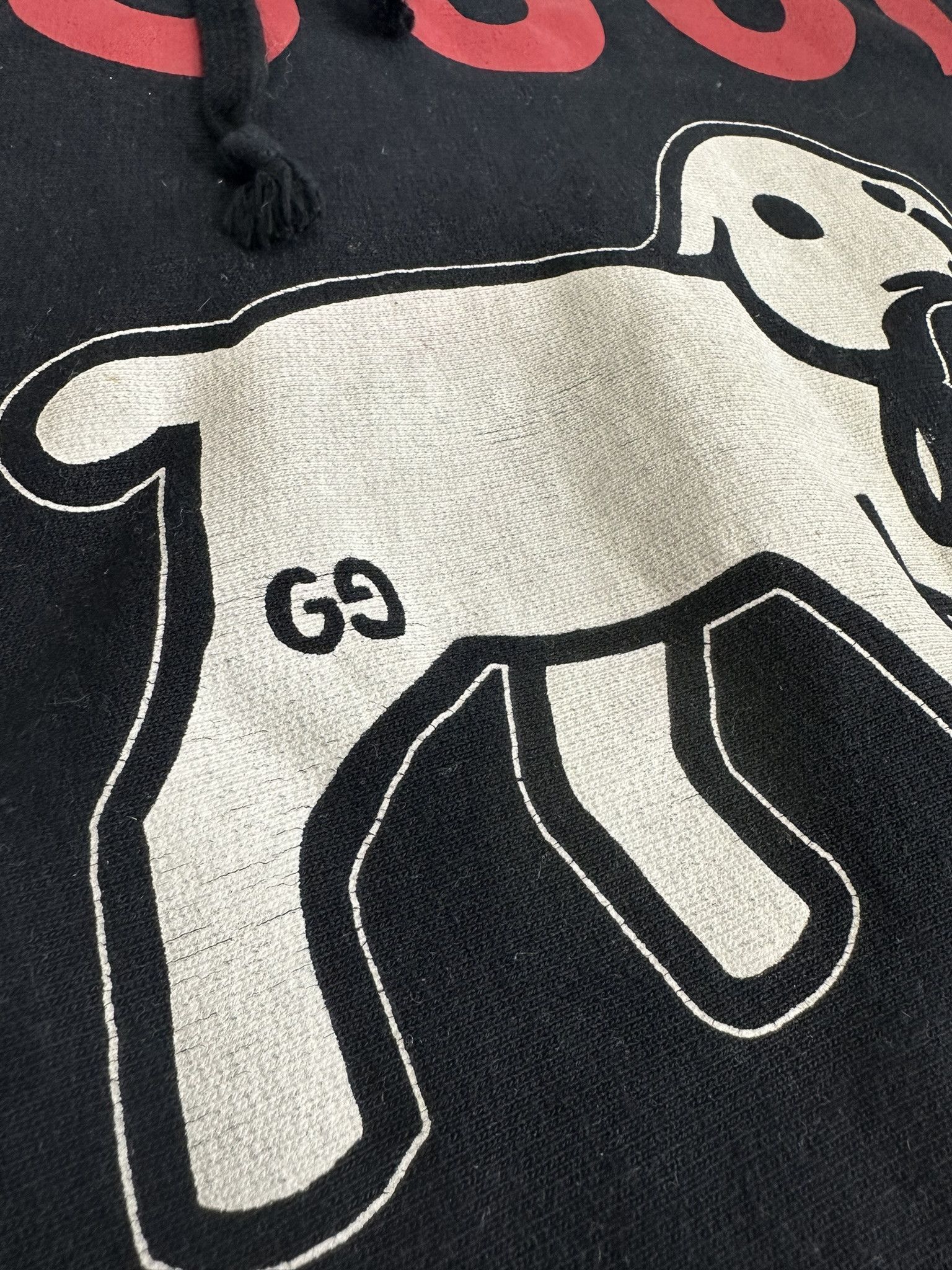 Gucci Gucci Sweatshirt Lamb Logo Black Hoodie Size US M / EU 48-50 / 2 - 4 Thumbnail