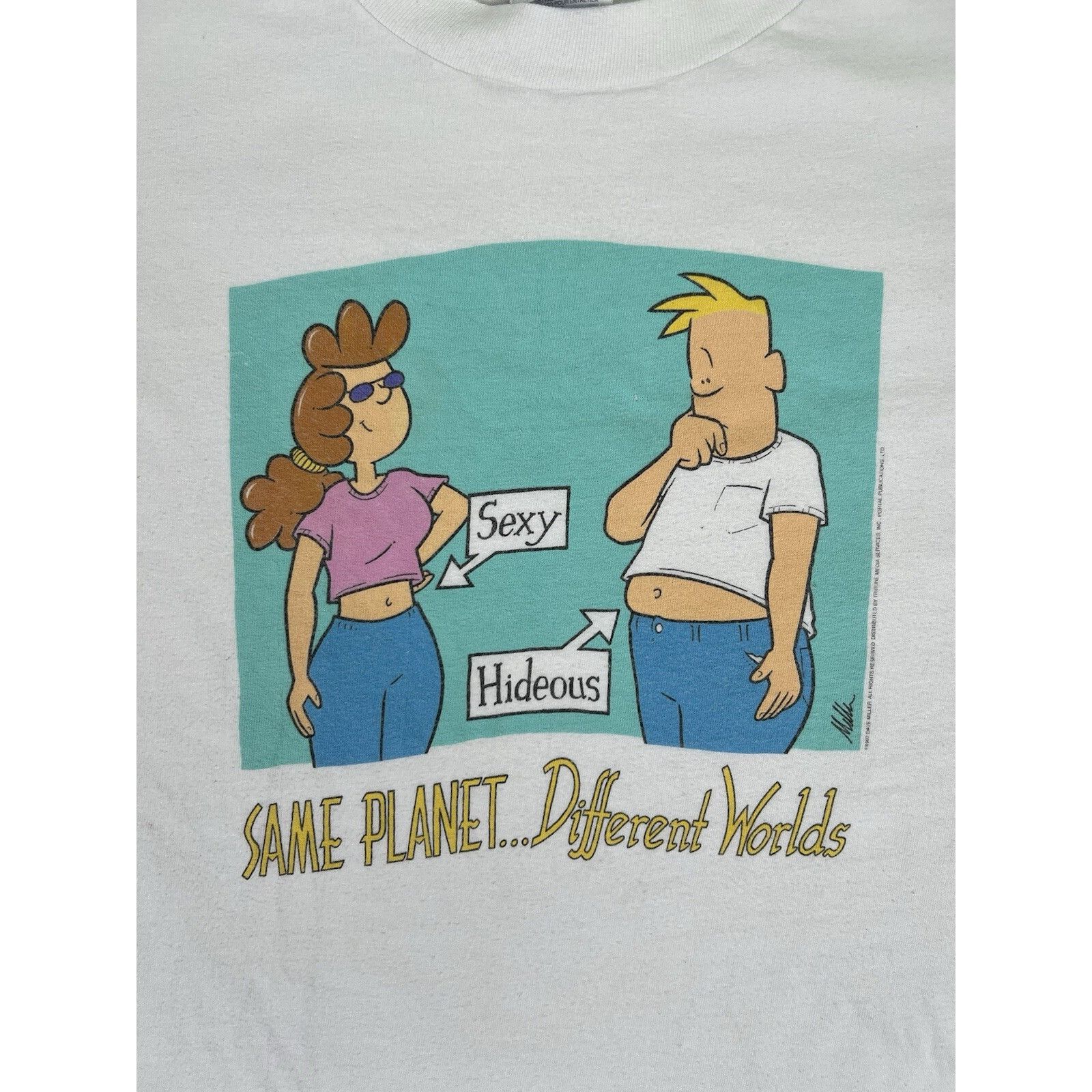 Hanes Vintage Dave Miller Comic T-Shirt Size XL “Same Planet Diffe Size US XL / EU 56 / 4 - 2 Thumbnail