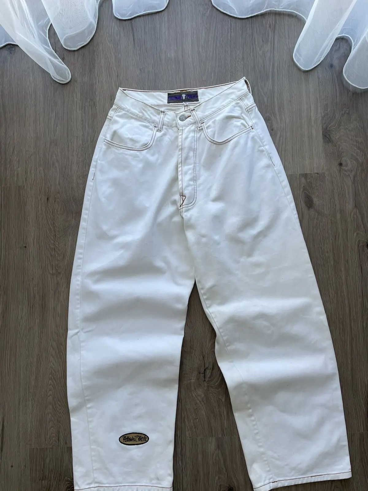 Japanese Brand × Vintage Vintage Rap White Preeman T Purter Pants Size US 30 / EU 46 - 5 Thumbnail