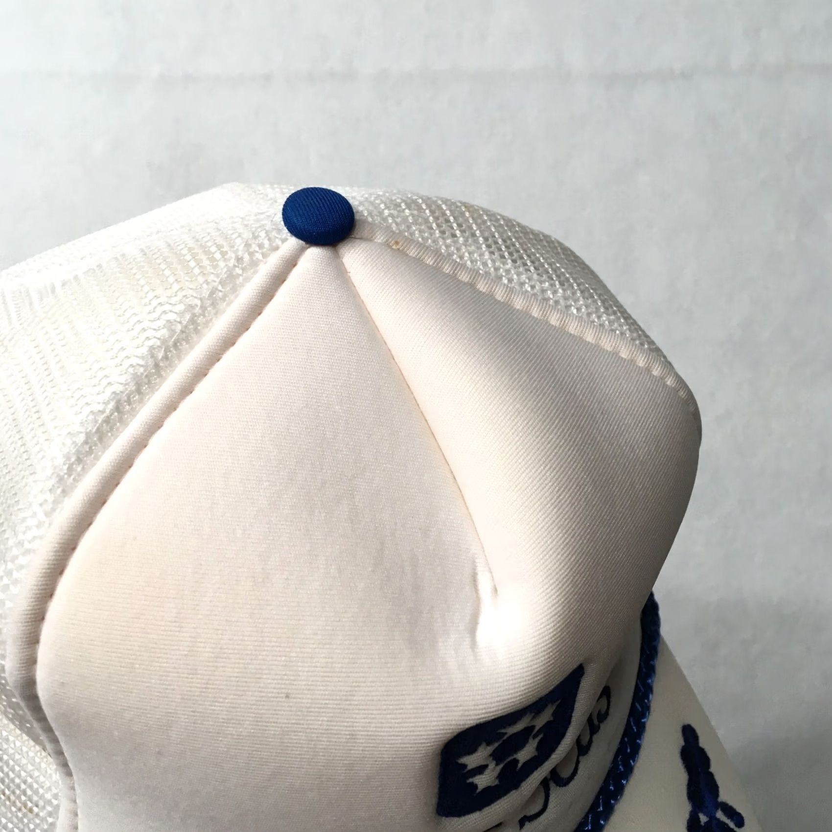 Vintage VINTAGE AZURE SEAS Trucker Hat Cap White One Size FOAM ROPE MESH BACK Adjustable Mens Size ONE SIZE - 6 Thumbnail