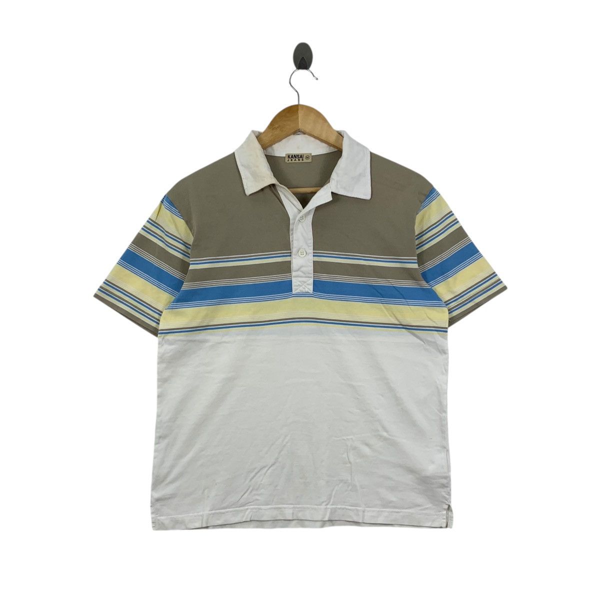 Japanese Brand × Kansai Yamamoto Kansai Jeans By KANSAI YAMAMOTO Japanese Brand Polos T-Shirt Size US M / EU 48-50 / 2 - 1 Thumbnail