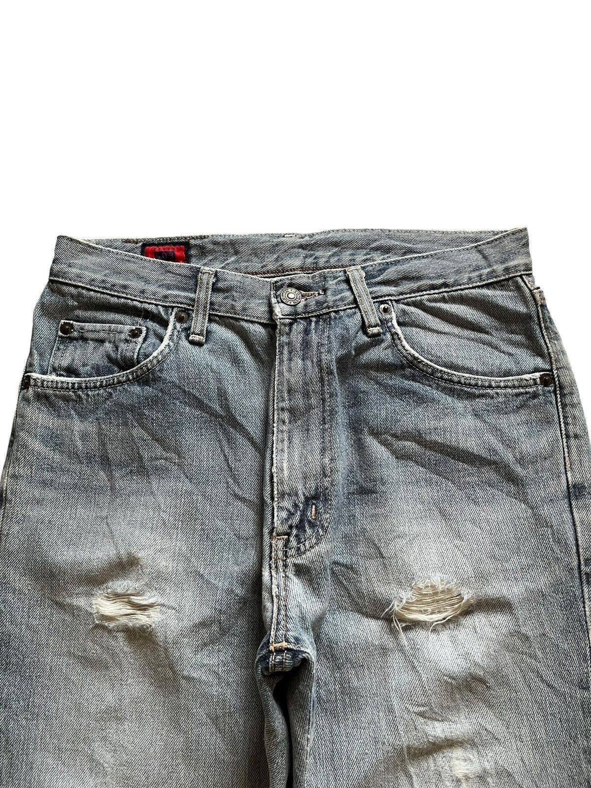 Edwin × Japanese Brand SALES🔥Vintage Japanese Edwin Faded Distress Loose Jeans Size US 30 / EU 46 - 4 Thumbnail