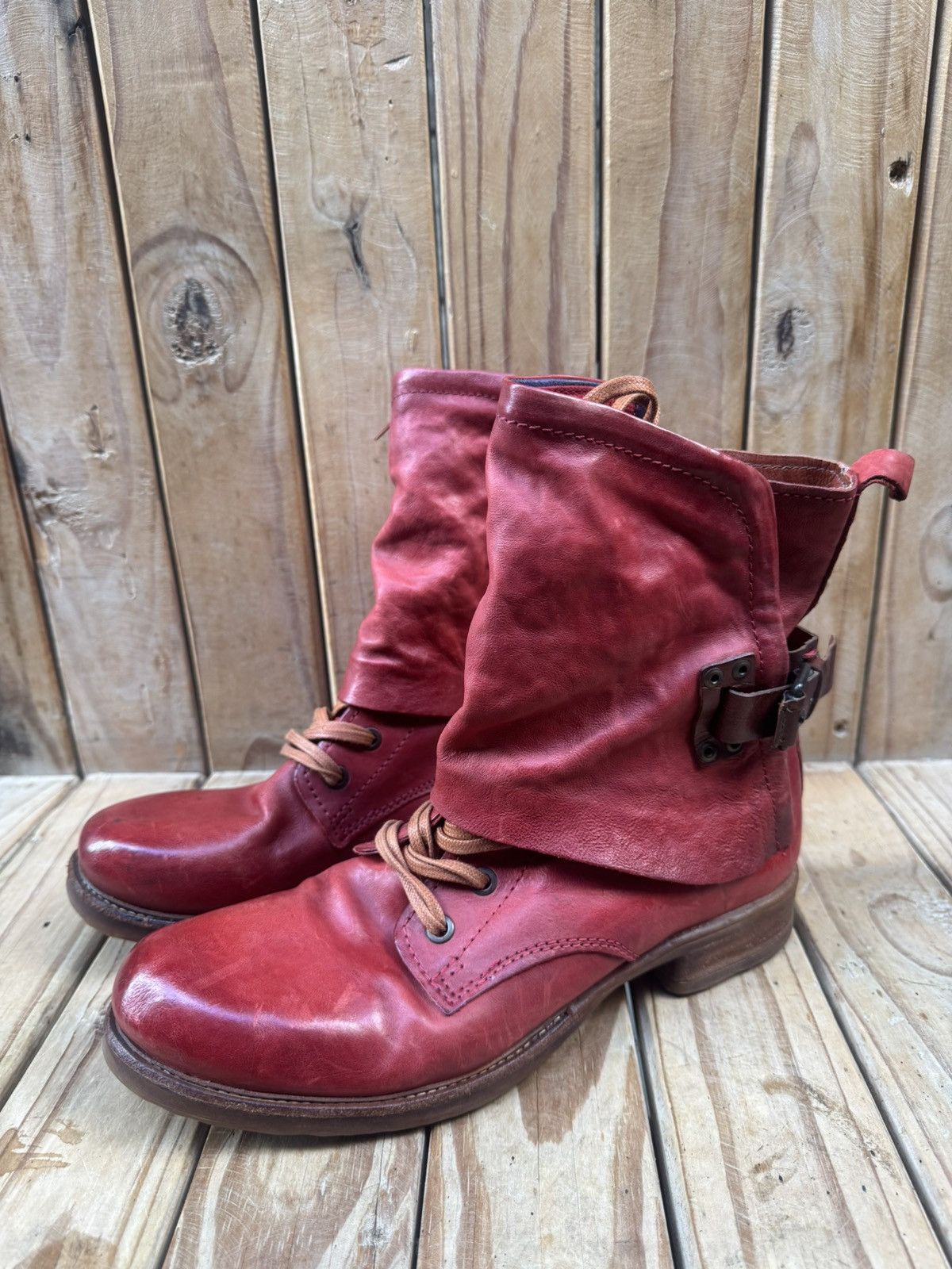 A.S.98 A.s 98 Red boho Women’s leather boots EUR 40 USA 9-9.5 UK 7 Size US 10 / IT 40 - 16 Thumbnail