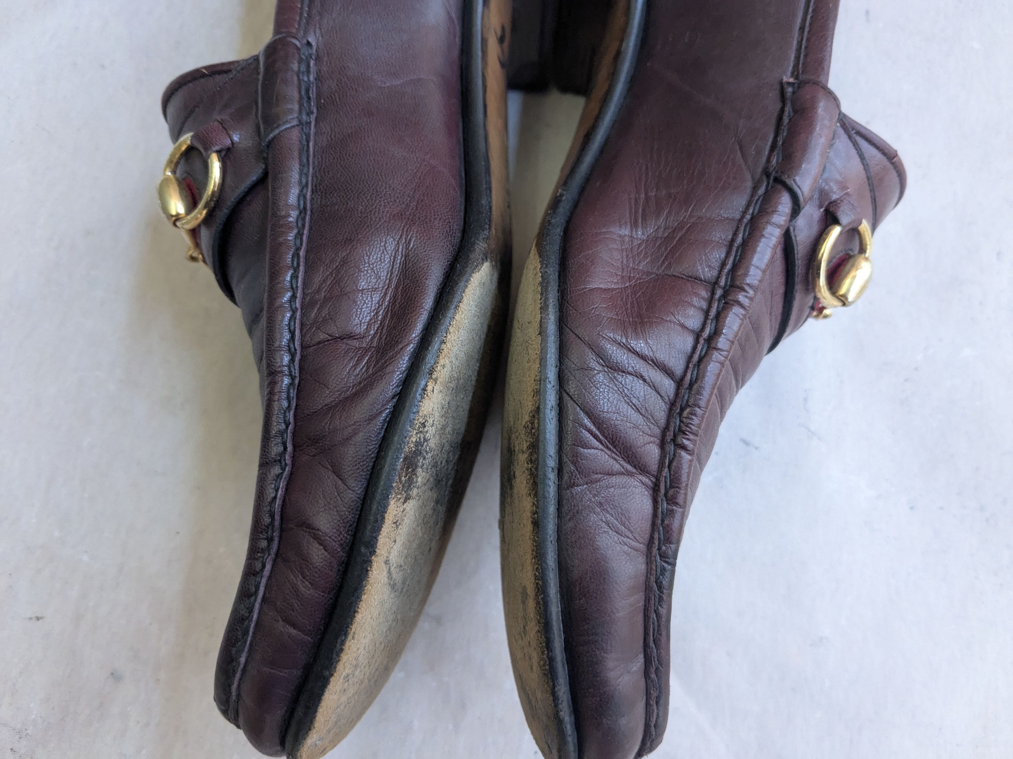 Gucci Vintage Gucci Horsebit Loafers Burgundy Leather 11.5 Snaffle Size US 11.5 / EU 44-45 - 9 Thumbnail