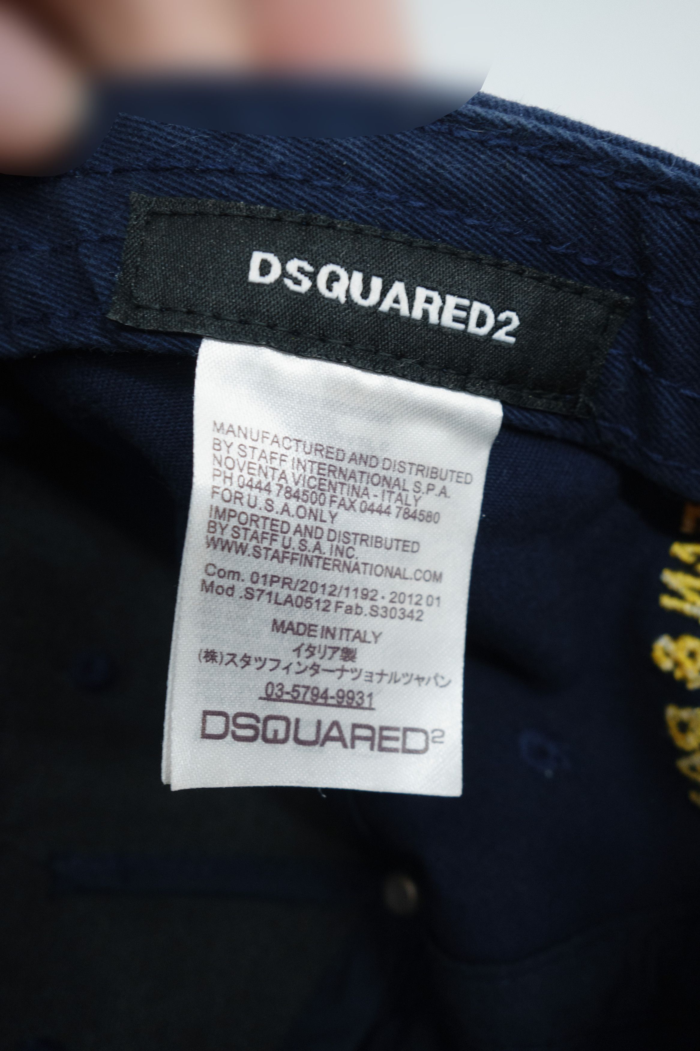 Dsquared2 Distressed 'Fuck All But The Flag' Canada Patch Logo Cap Size ONE SIZE - 9 Thumbnail