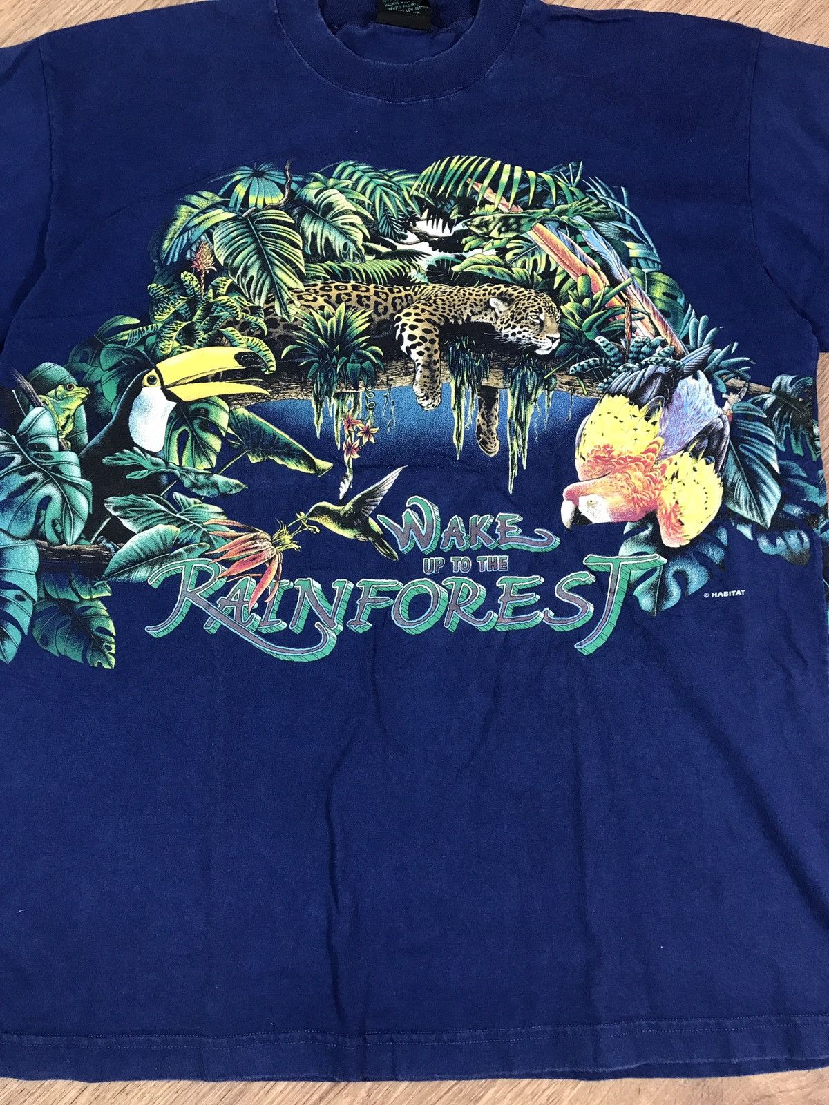 Habitat × Vintage Vintage 90s Habitat Animal Rare T Shirt Size US L / EU 52-54 / 3 - 4 Thumbnail