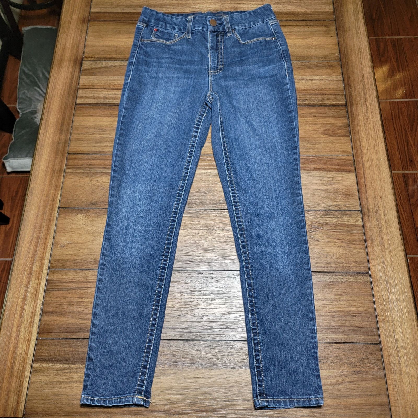 Seven 7 Seven7 Dark Wash Straight Denim Jeans - Size 10 Size 32" / US 10 / IT 46 - 1 Thumbnail