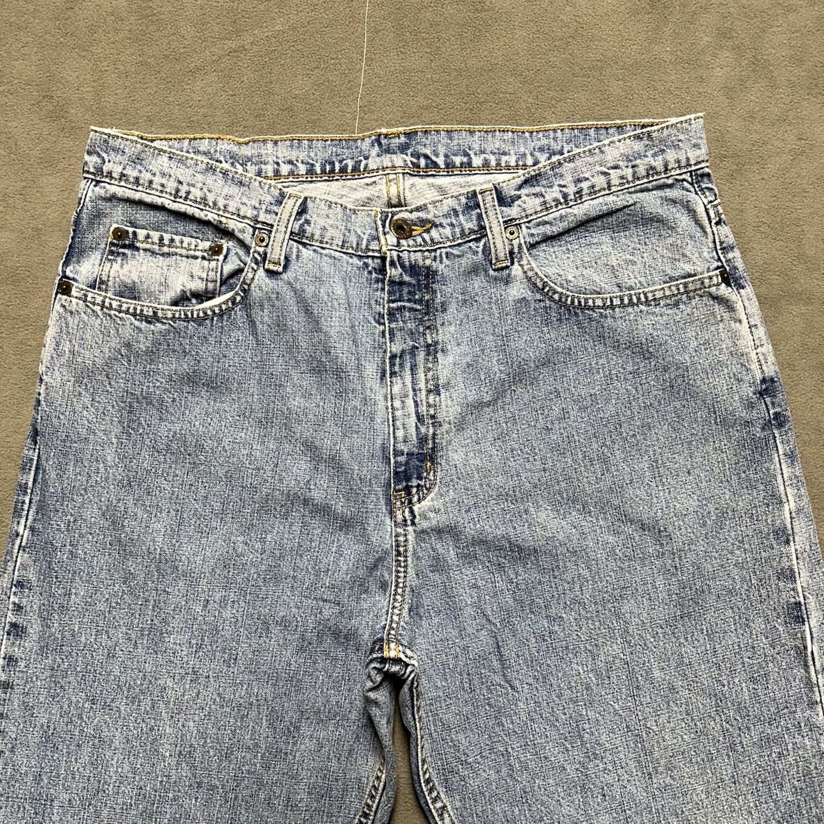 Polo Ralph Lauren VINTAGE Jeans Mens 36 Blue Ralph Lauren 36x32 36x31 Classic Relaxed Fit Tapered EUC Size US 36 / EU 52 - 3 Thumbnail