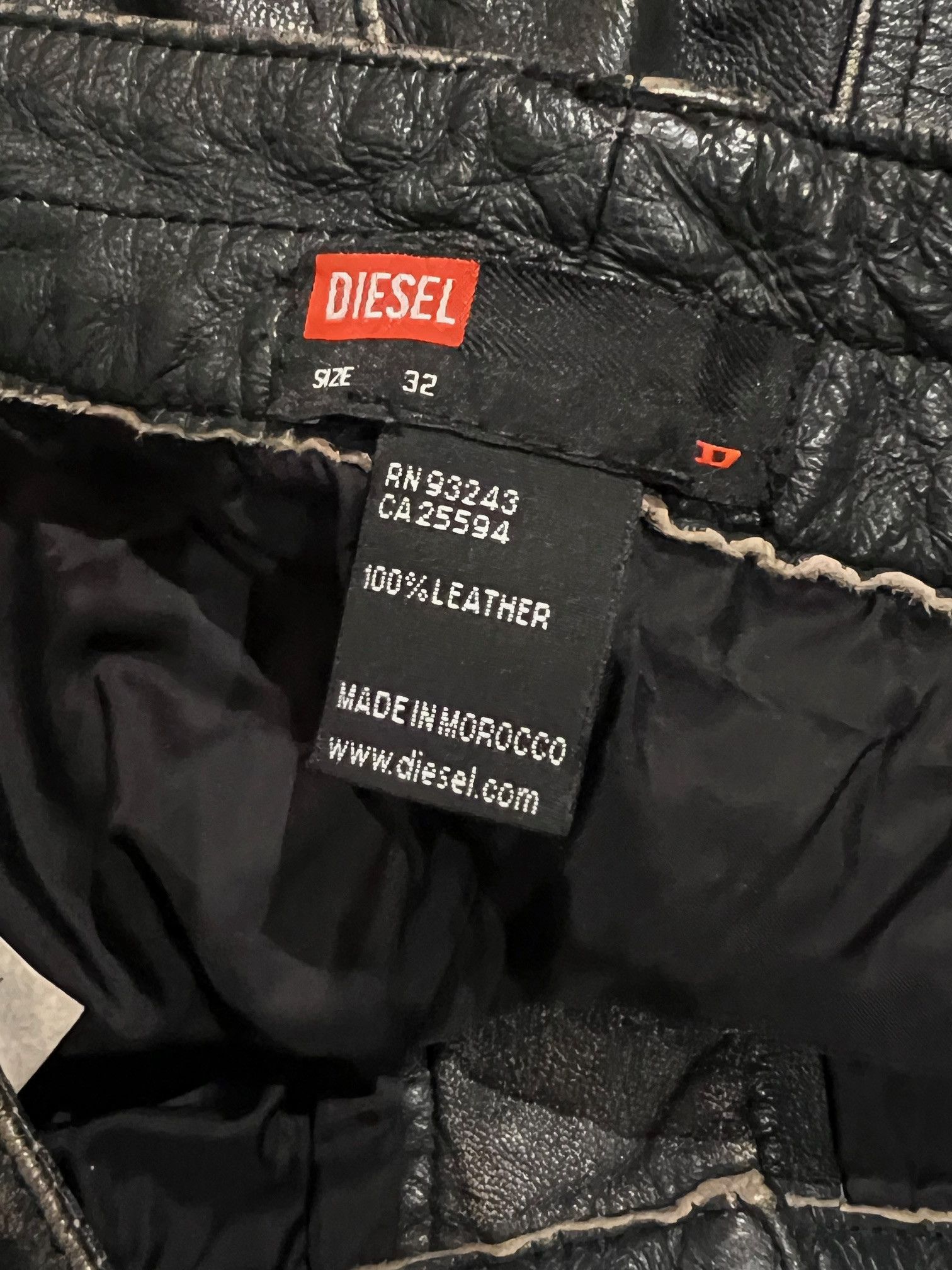 Diesel Diesel “Industry Division” Two-Tone Leather Pants Size US 32 / EU 48 - 10 Thumbnail