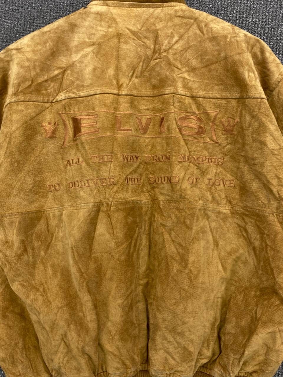 Band Tees × Leather × Vintage Vintage Elvis Presley Rare Leather Jacket Size US L / EU 52-54 / 3 - 7 Thumbnail