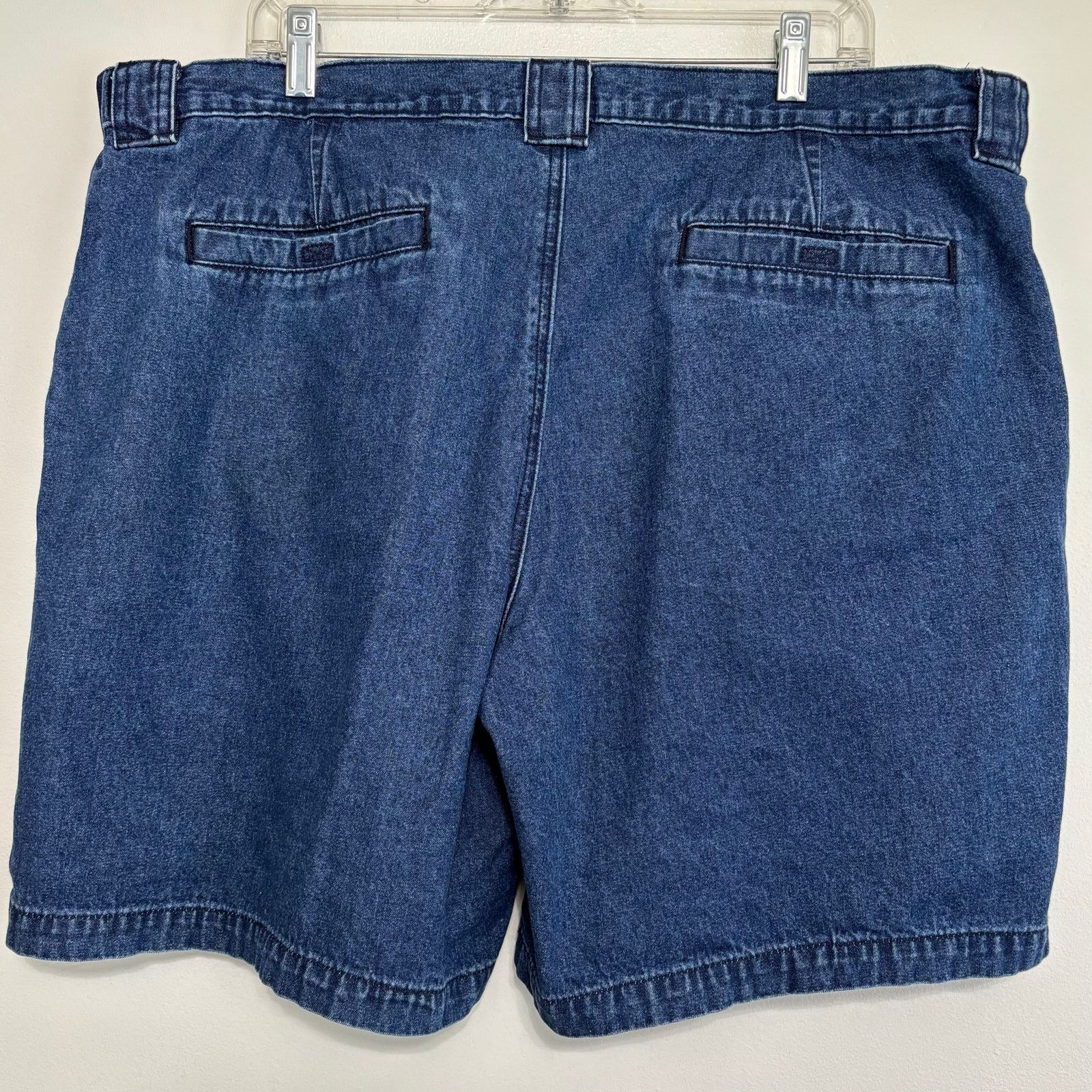 Savane Savane Men’s Lightweight Denim Shorts Size 42 Cotton Zip Fly Size US 42 / EU 58 - 2 Thumbnail