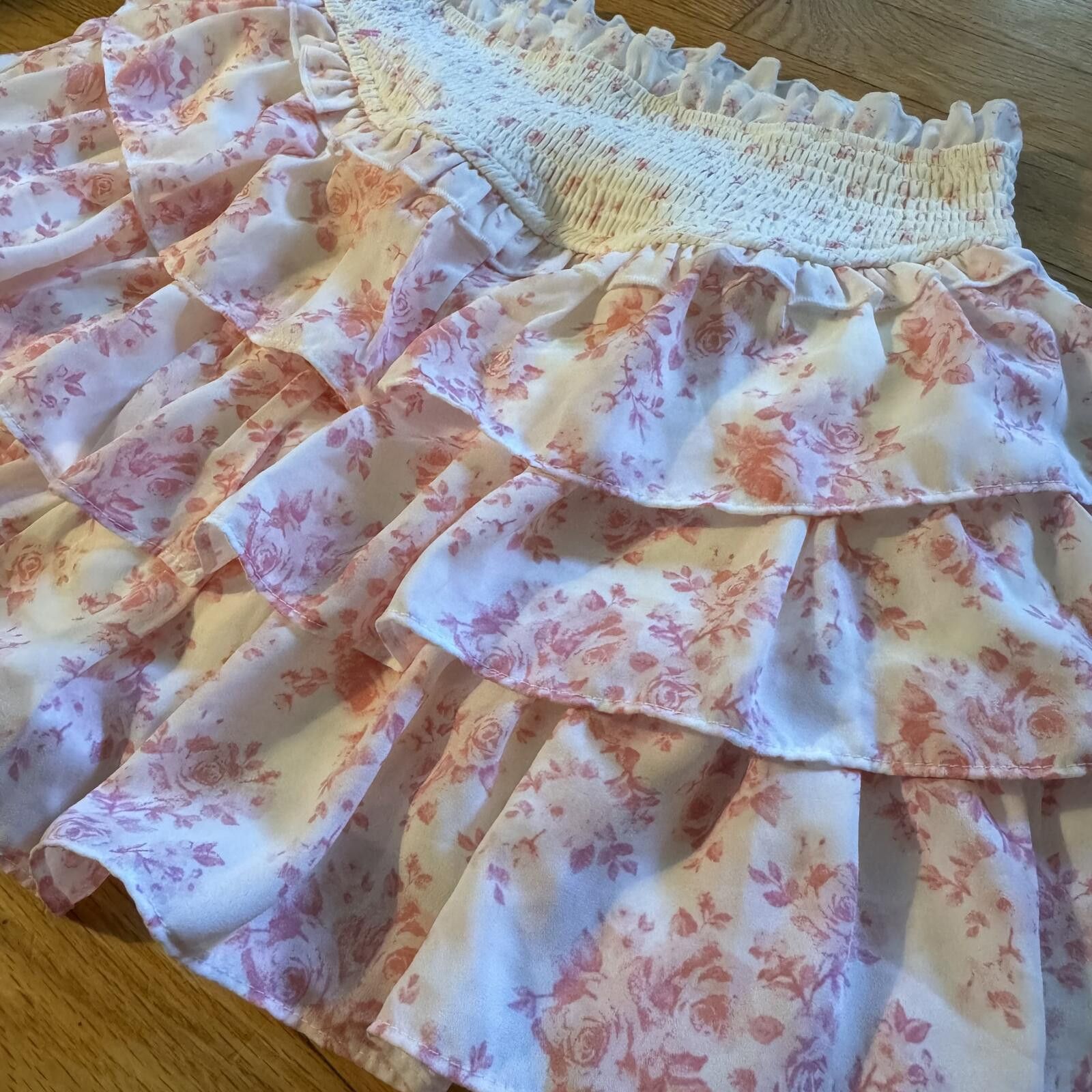 Other Floral Ruffle LSF lookalike Tiered Mini Skirt - Size Small Size 28" / US 6 / IT 42 - 1 Thumbnail