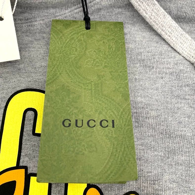 Gucci Gucci Logo animal print gray hooded long-sleeved sweatshirt Size US M / EU 48-50 / 2 - 7 Thumbnail